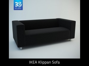 klippan twoseat sofa Modelo 3D