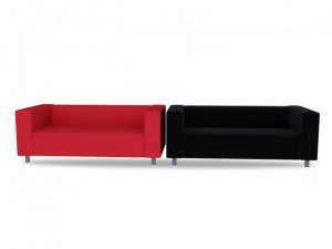klippan twoseat sofa Modello 3D