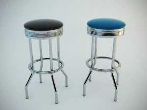 retro bar stool 3D Model