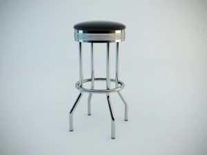 retro bar stool 3D Model