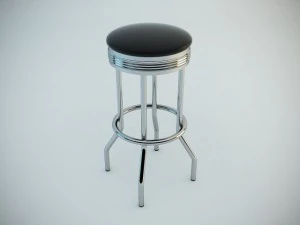 retro bar stool 3D Model