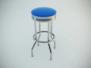 retro bar stool 3D Model