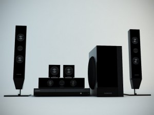 samsung d453 home theatre system 3D 模型