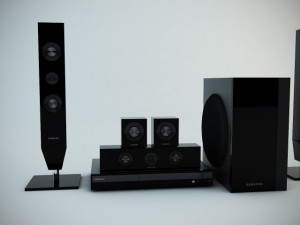 samsung d453 home theatre system 3D 模型