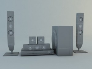 samsung d453 home theatre system 3D 模型