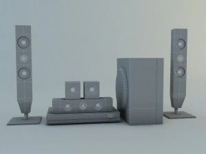 samsung d453 home theatre system 3D Model