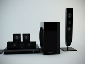 samsung d453 home theatre system 3D 模型