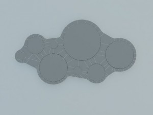 calligaris bubbles mirror Model 3D