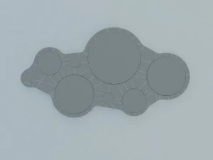 calligaris bubbles mirror 3D Model