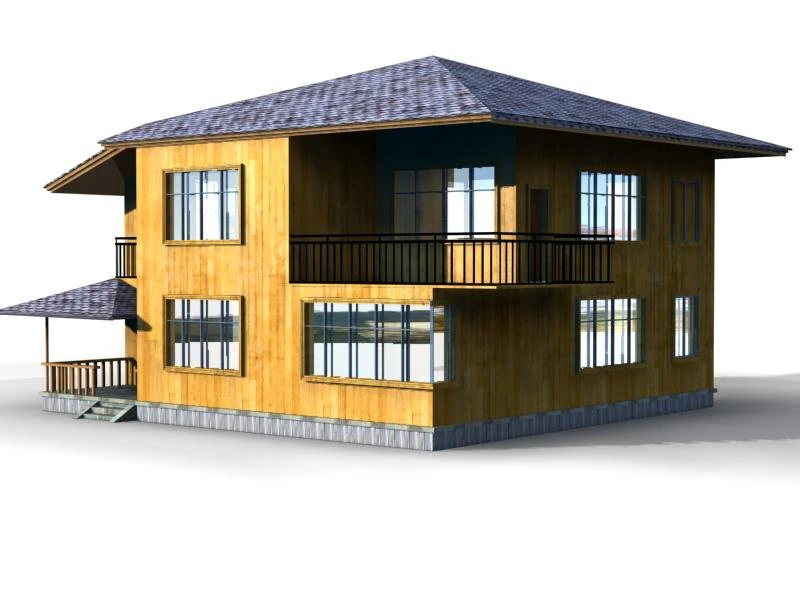 villa 001 3D Model .c4d .max .obj .3ds .fbx .stl .blend 