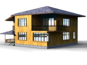 villa 001 3D-Modell