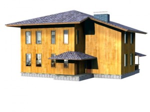 villa 001 3D 模型