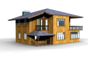 villa 001 3D 模型