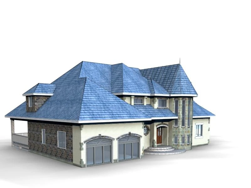 villa 003 3D Model .c4d .max .obj .3ds .fbx .stl .blend 