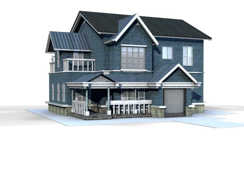 villa 005 3D Model .c4d .max .obj .3ds .fbx .stl .blend