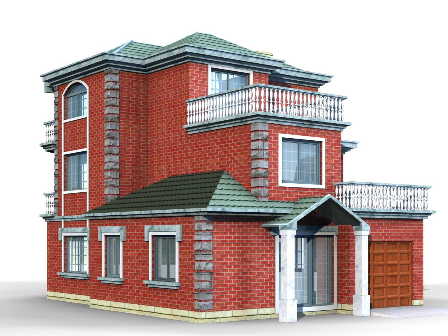 villa 006 3D Model .c4d .max .obj .3ds .fbx .stl .blend 