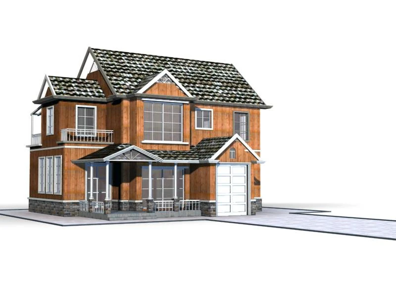 villa 010 3D Model .c4d .max .obj .3ds .fbx .stl .blend 