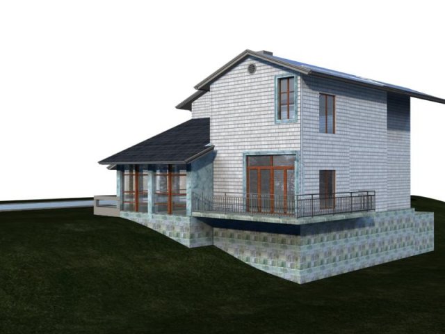 villa 011 3D Model .c4d .max .obj .3ds .fbx .stl .blend 