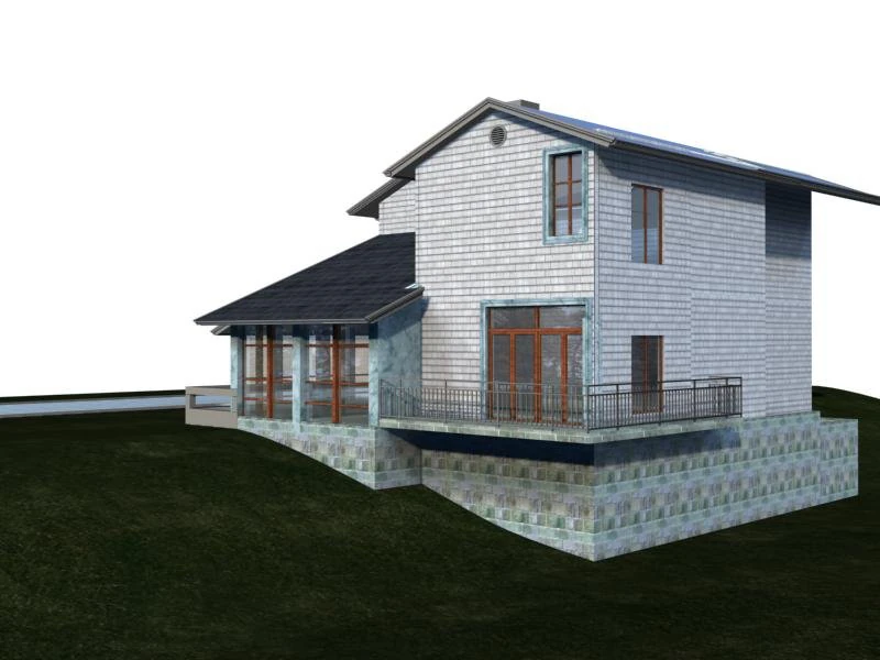 villa 011 3D Model .c4d .max .obj .3ds .fbx .stl .blend