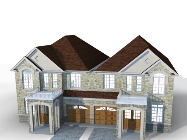 villa 014 3D Model .c4d .max .obj .3ds .fbx .stl .blend