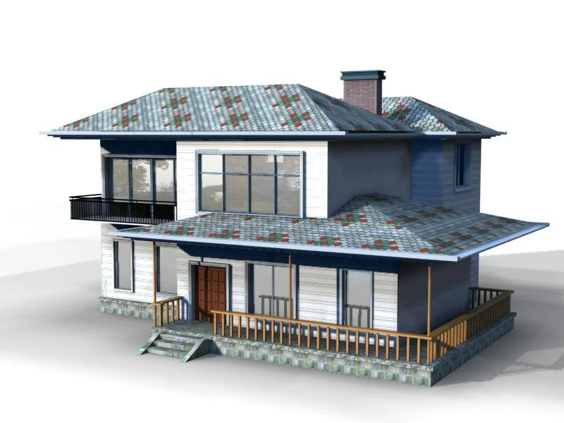 villa 016 3D Model .c4d .max .obj .3ds .fbx .stl .blend