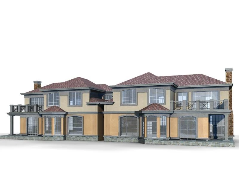 villa 022 3D Model .c4d .max .obj .3ds .fbx .stl .blend 