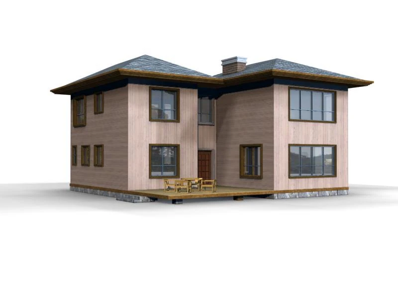 villa 024 3D Model .c4d .max .obj .3ds .fbx .stl .blend 