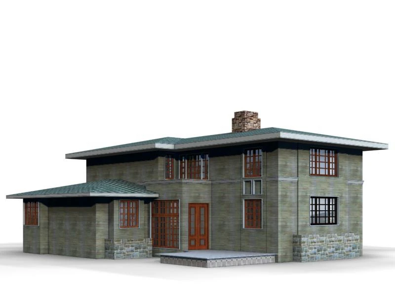 villa 026 3D Model .c4d .max .obj .3ds .fbx .stl .blend 