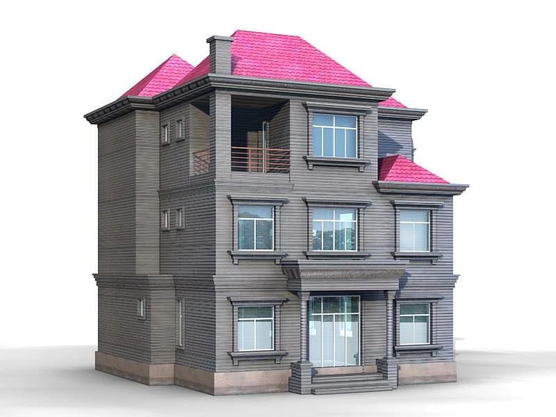 villa 032 3D Model .c4d .max .obj .3ds .fbx .stl .blend 