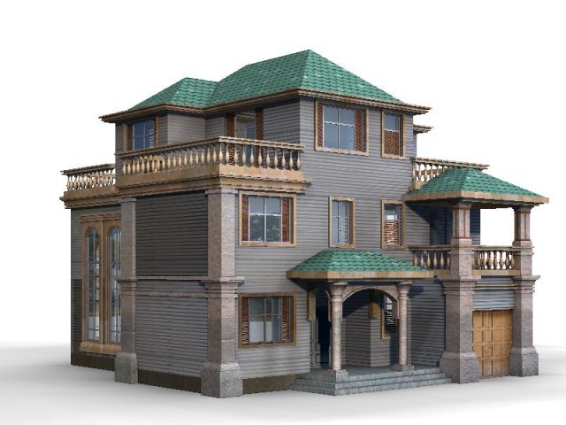 villa 035 3D 모델 .c4d .max .obj .3ds .fbx .stl .blend 