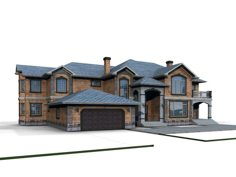 villa 036 3D Model .c4d .max .obj .3ds .fbx .stl .blend 