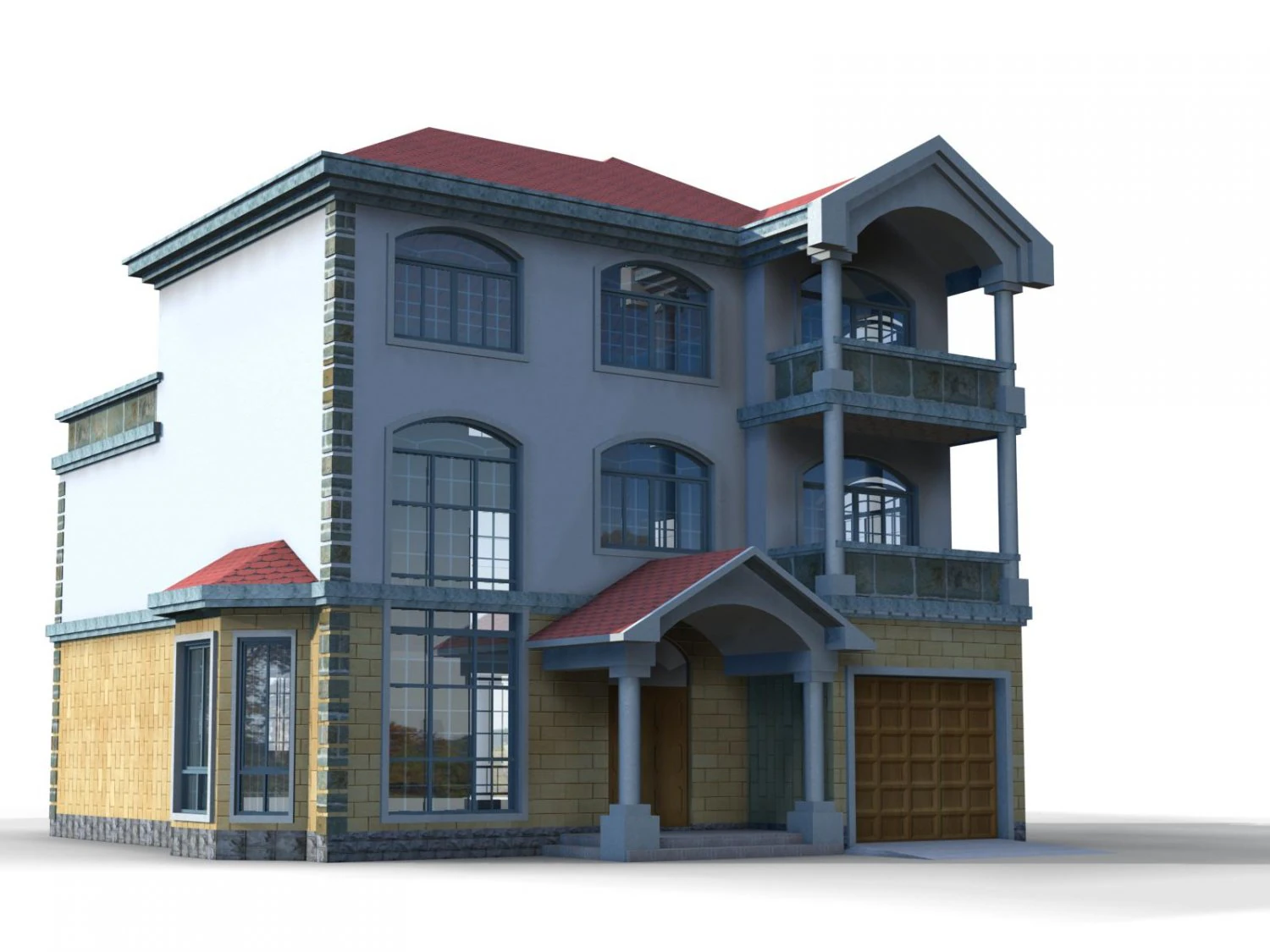 villa 039 3D Model .c4d .max .obj .3ds .fbx .stl .blend 