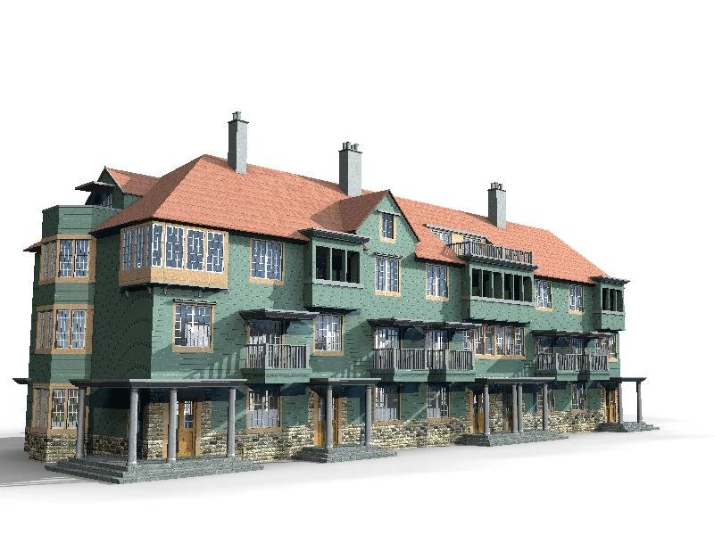 villa 040 3D Model .c4d .max .obj .3ds .fbx .stl .blend 