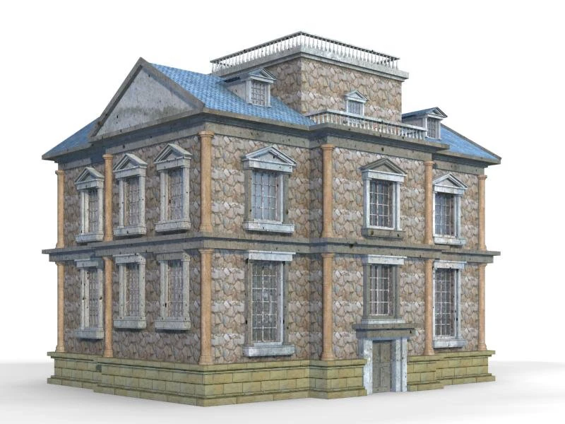 villa 053 3D Model .c4d .max .obj .3ds .fbx .stl .blend 
