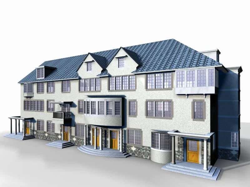 villa 062 3D Model .c4d .max .obj .3ds .fbx .stl .blend 