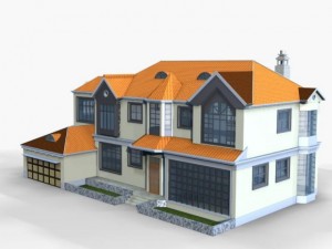 villa 065 3D 모델
