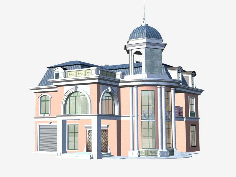 villa 069 3D Model .c4d .max .obj .3ds .fbx .stl .blend 