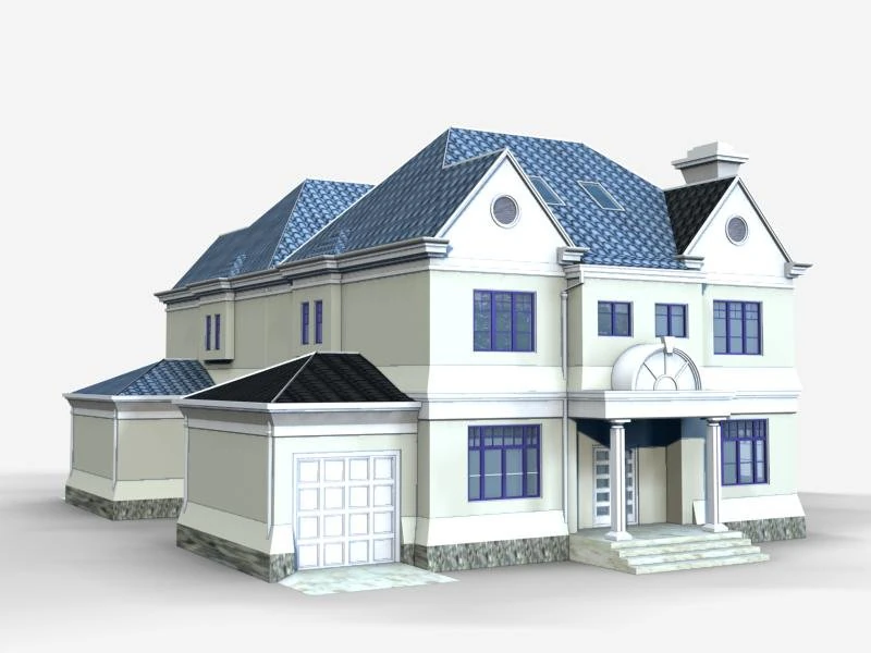 villa 070 3D Model .c4d .max .obj .3ds .fbx .stl .blend 