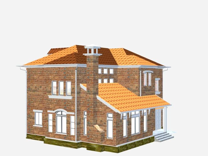 villa 071 3D Model .c4d .max .obj .3ds .fbx .stl .blend 