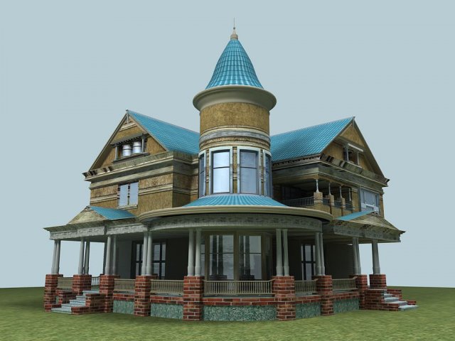 villa 075 3D Model .c4d .max .obj .3ds .fbx .stl .blend 