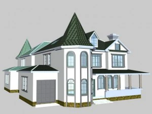 вілла 076 3D Модель