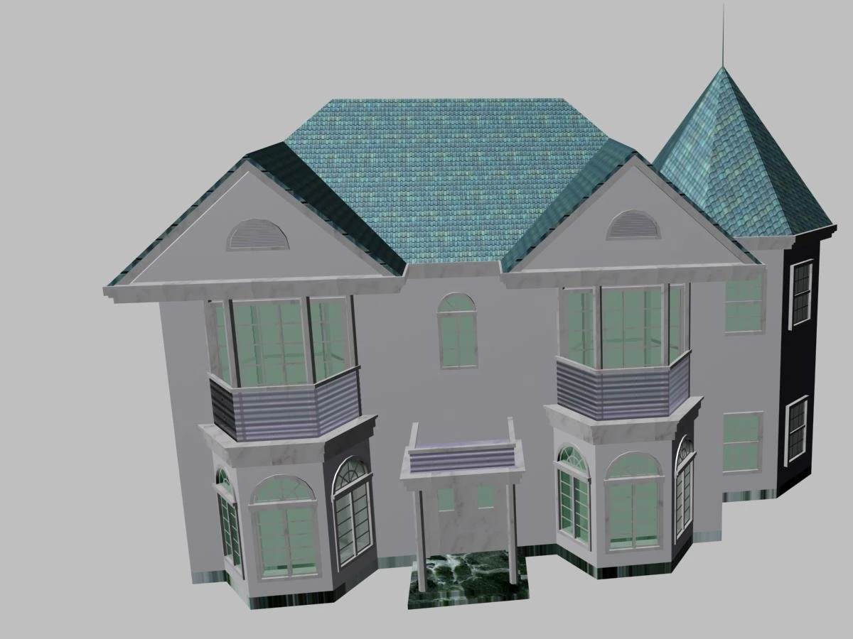villa 082 3D Model .c4d .max .obj .3ds .fbx .stl .blend 