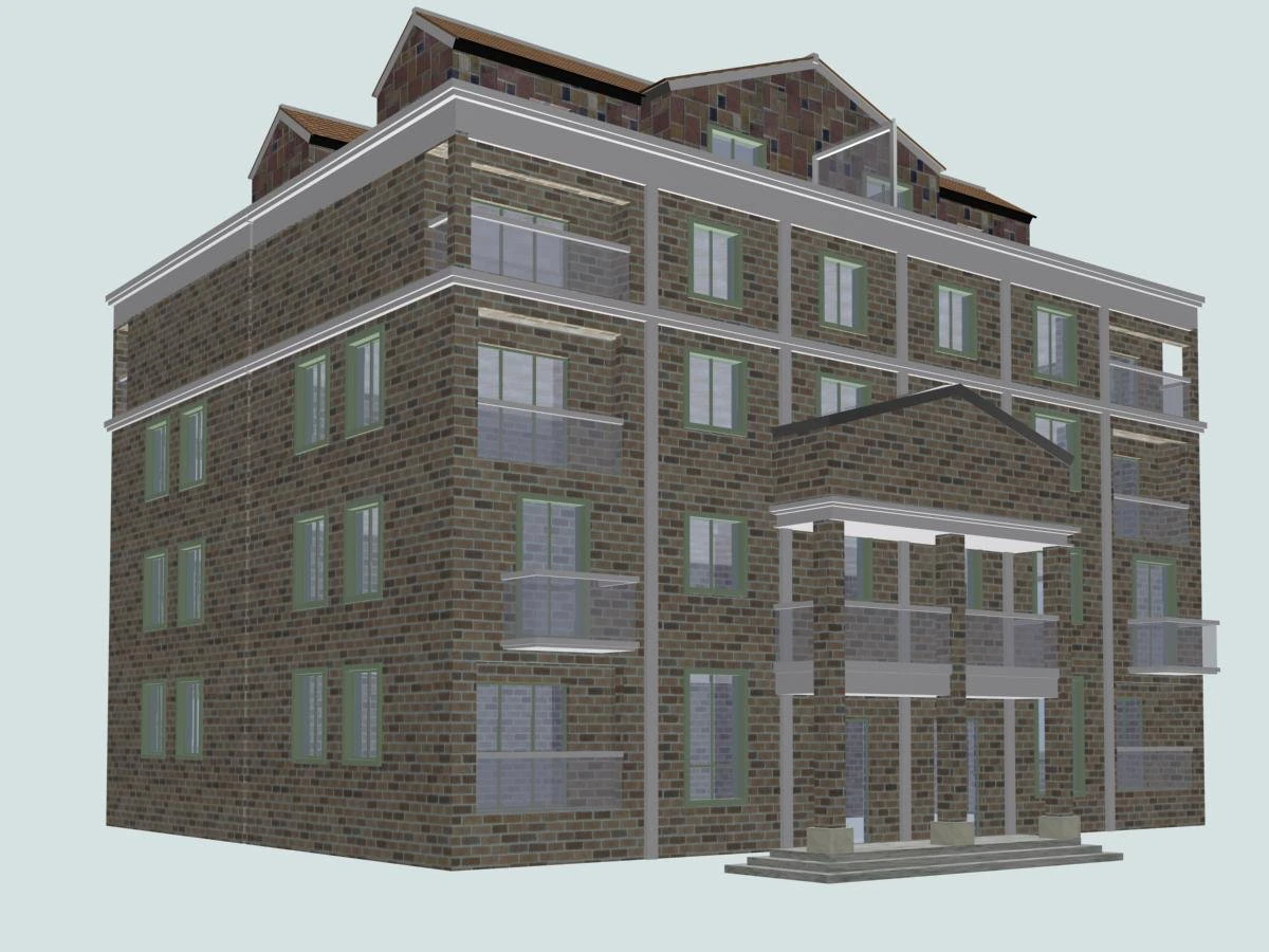 villa 092 3D Model .c4d .max .obj .3ds .fbx .stl .blend 