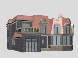 빌라 093 3D 모델