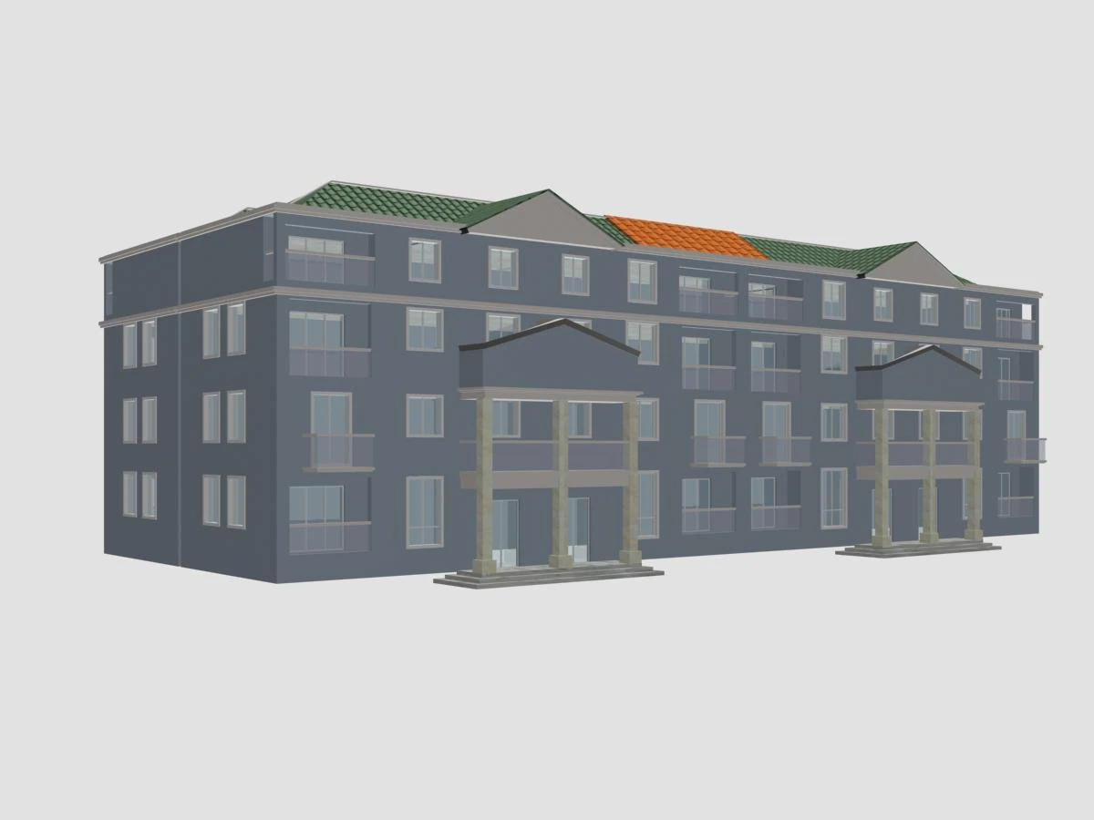 villa 094 3D Model .c4d .max .obj .3ds .fbx .stl .blend 