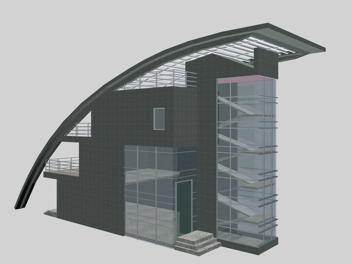 villa 095 3D Model .c4d .max .obj .3ds .fbx .stl .blend 