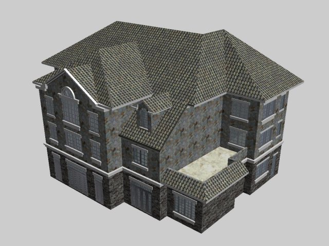 villa 097 3D Model .c4d .max .obj .3ds .fbx .stl .blend 