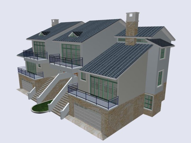villa 101 Modello 3D .c4d .max .obj .3ds .fbx .stl .blend 
