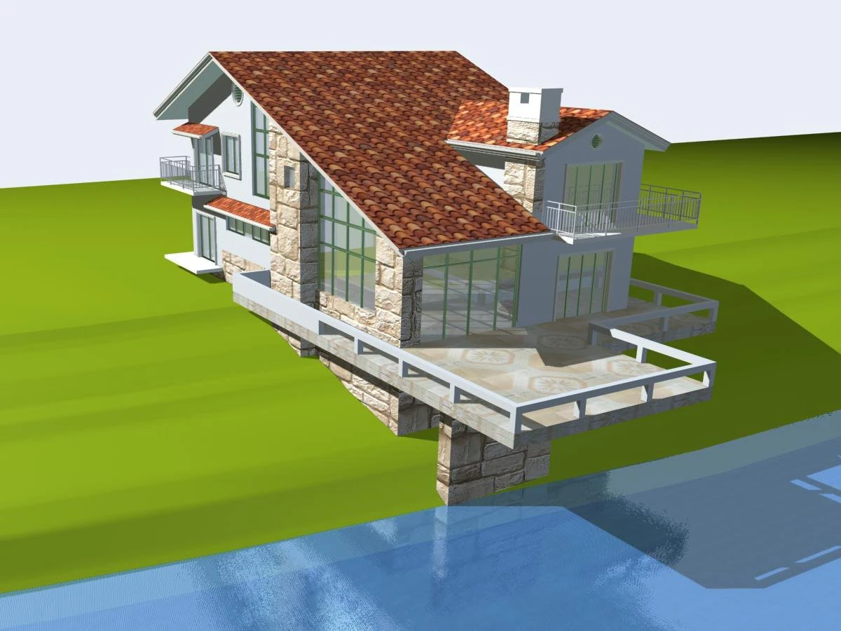 villa 103 3D Model .c4d .max .obj .3ds .fbx .stl .blend 