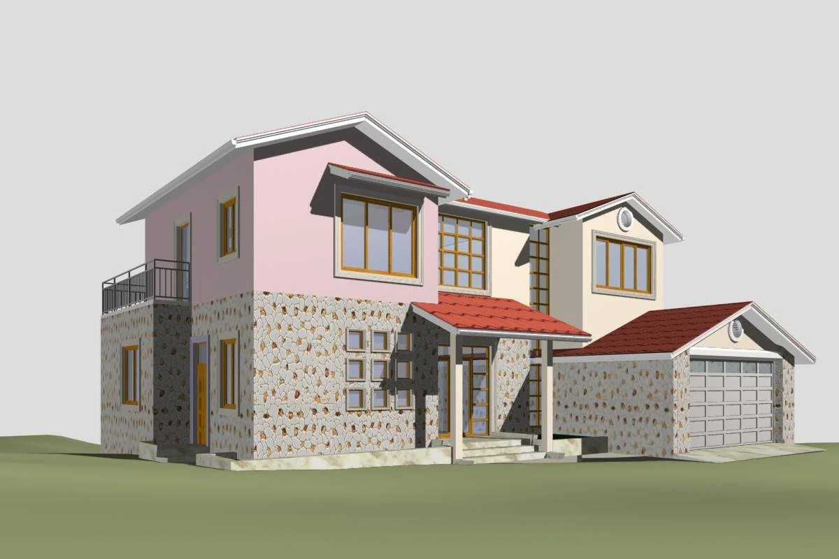 villa 109 3D Model .c4d .max .obj .3ds .fbx .stl .blend 